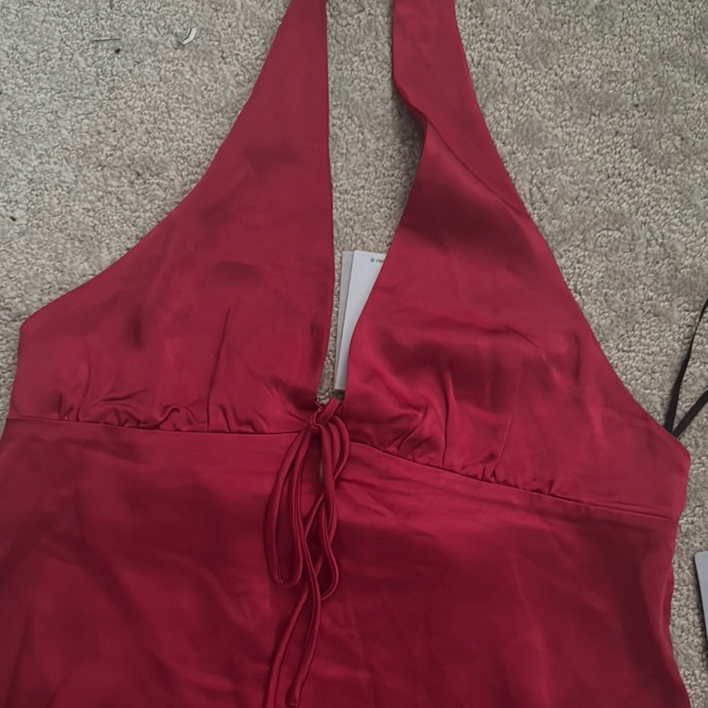 Princess Polly Satin Halter Mini Dress - Picture 4 of 5